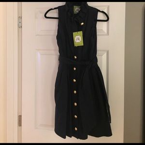Elizabeth McKay navy dress
