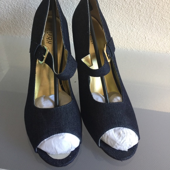 Shoes - DENIM WEDGES OPEN TOE