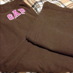Gap straight fit sweat pants brown size medium.