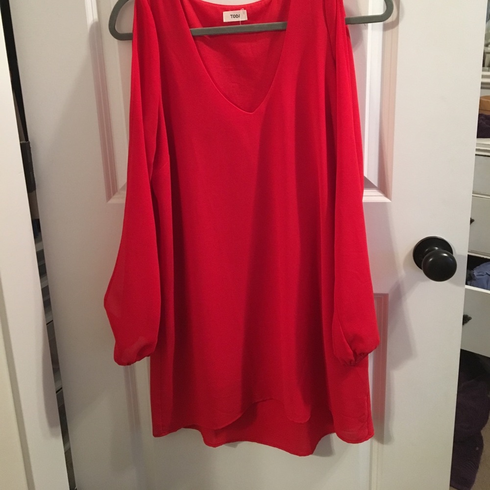 V Neck Swing Dress