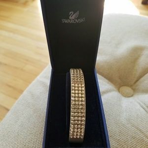 Swarovski Crystal and leather bracelet