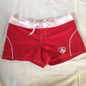 Red Lifeguard Shorts
