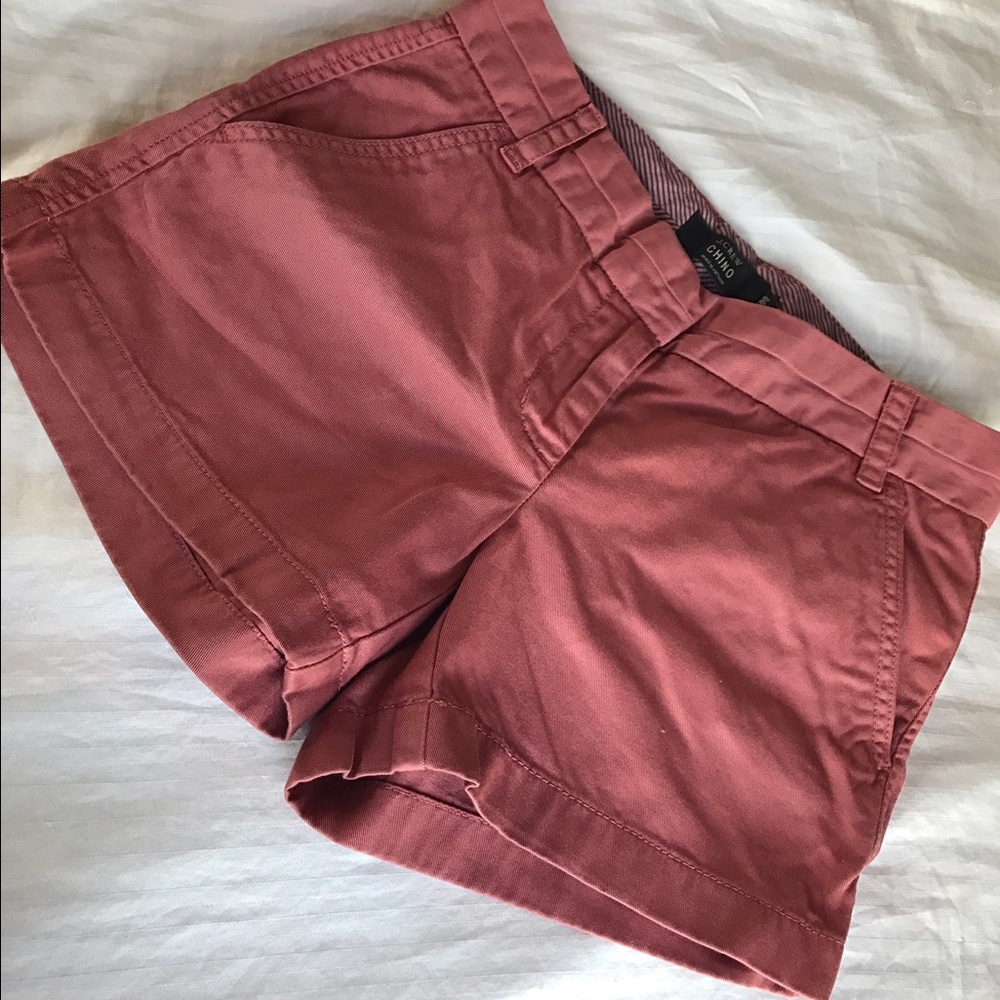 J.Crew Chino Shorts - Brick Red/Mauve