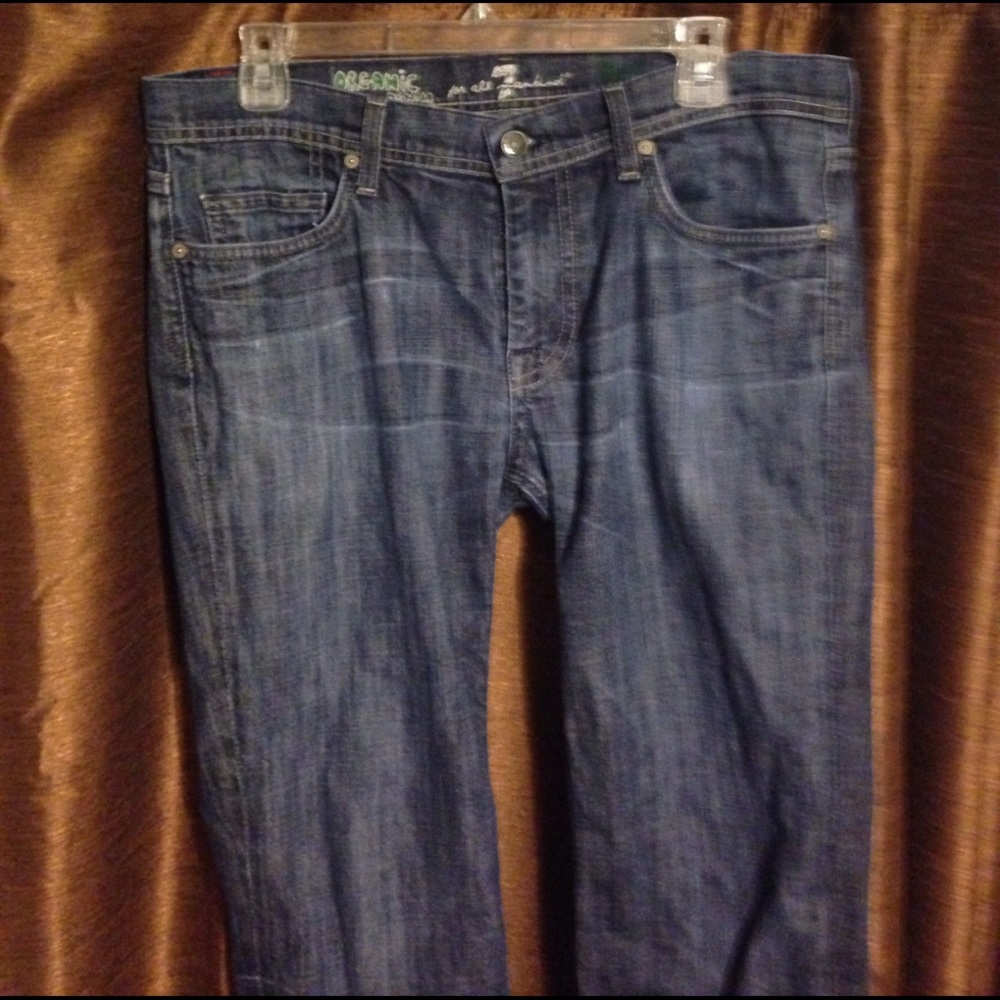 7for all mankind dark wash men jeans