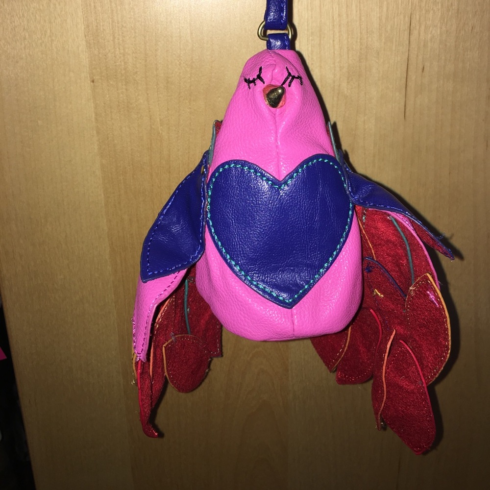 Betsey Johnson Brazil Bird Wristlet Purse