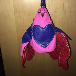 Betsey Johnson Brazil Bird Wristlet Purse
