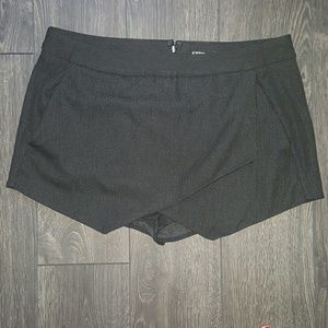 Black High Waist Skirt Shorts