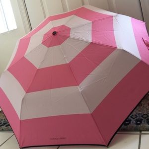 Victoria's Secret Pink Striped Umbrella