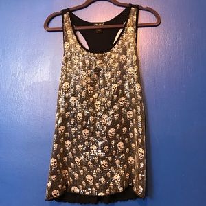Skull designed, tank top