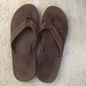 Rainbow men's flip flops