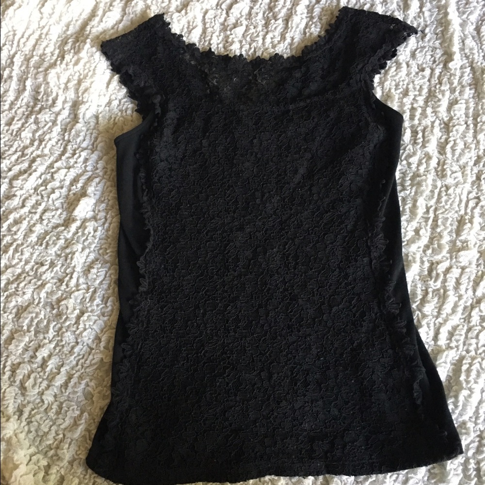 Black lace top