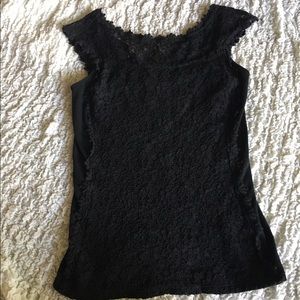 Black lace top
