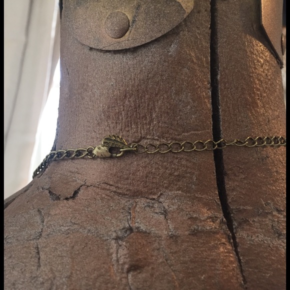 NWOT Free People Gold Statement Necklace - Picture 5 of 6