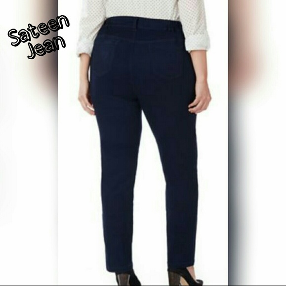 NWT🆕 JEANS👖-SATEEN BLACK STRETCH JEANS - Picture 2 of 5