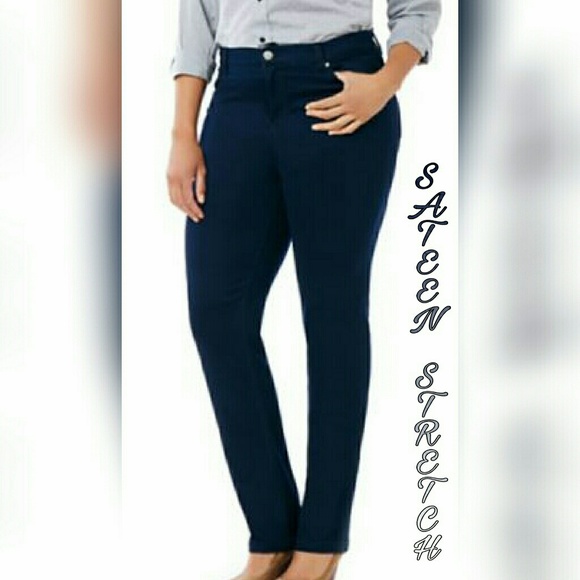 NWT🆕 JEANS👖-SATEEN BLACK STRETCH JEANS - Picture 3 of 5