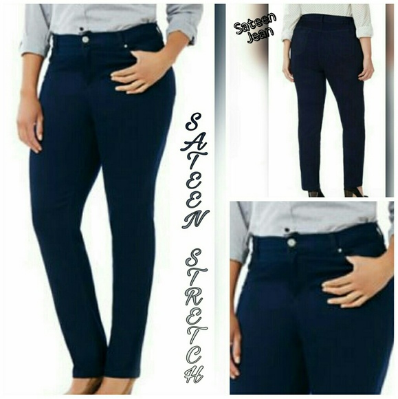 NWT🆕 JEANS👖-SATEEN BLACK STRETCH JEANS - Picture 4 of 5