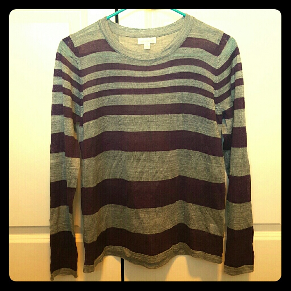 Striped light sweater
