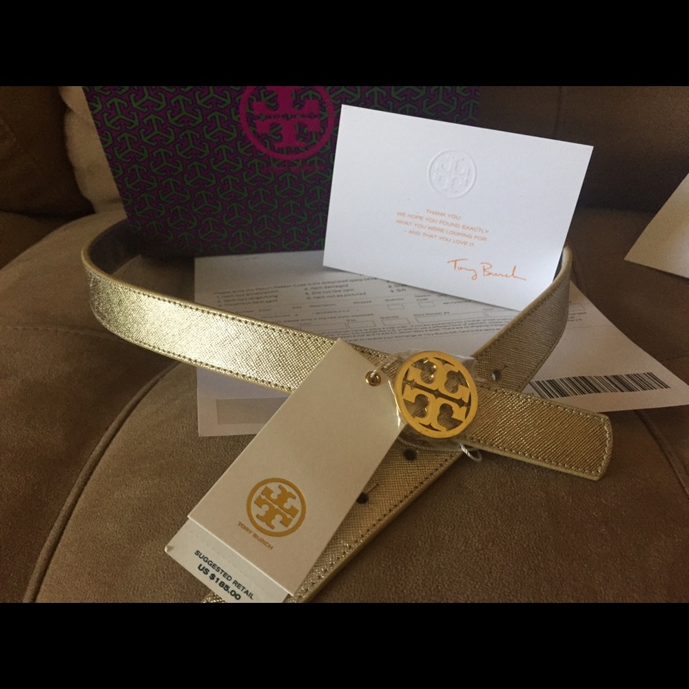 Authentic brand new Tory Burch reversible belt