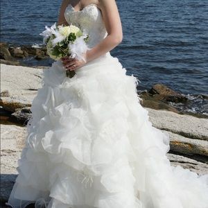 Allure Couture Beaded Sweetheart Strapless Dress-6