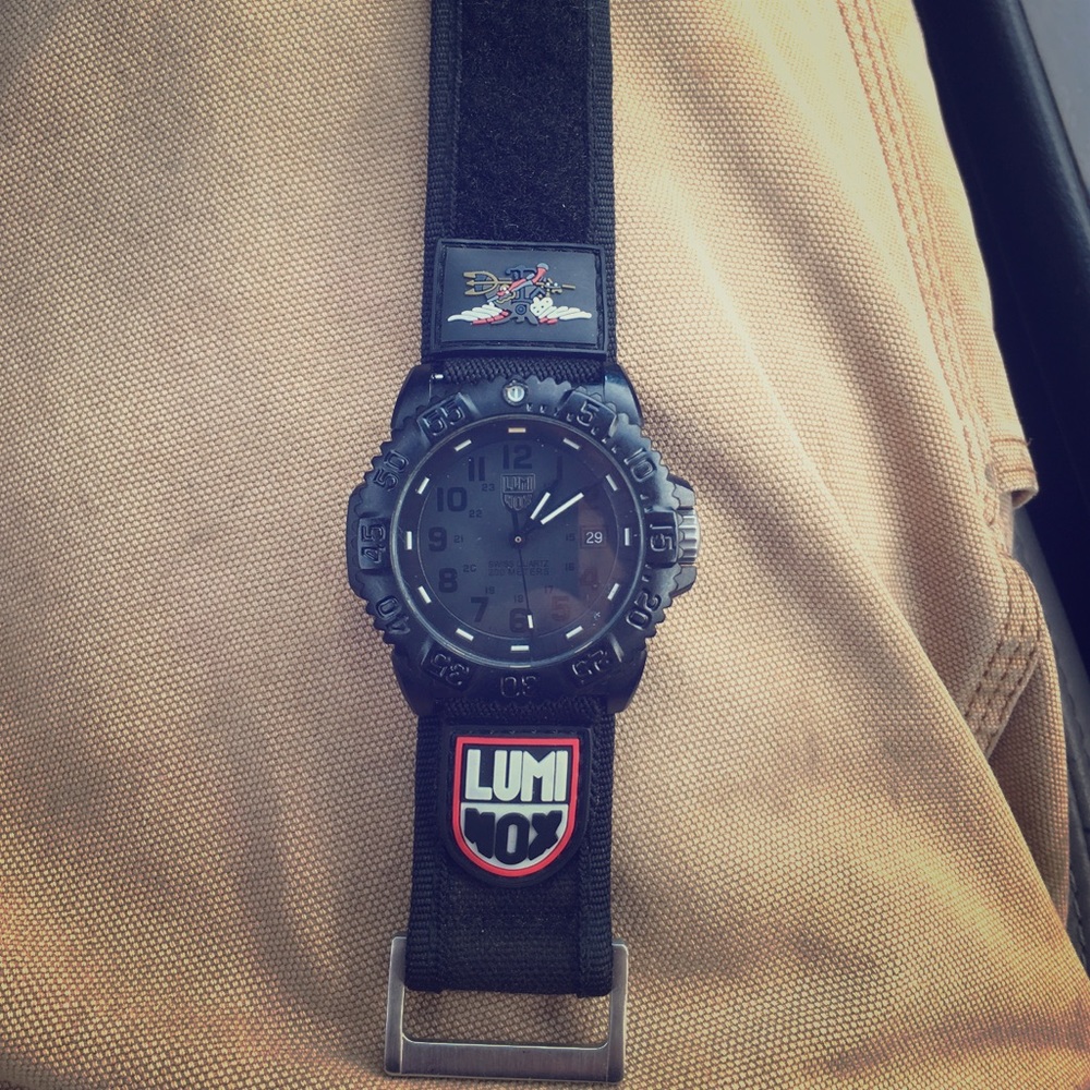 Men's Luminox Navy Seal blackout Watch