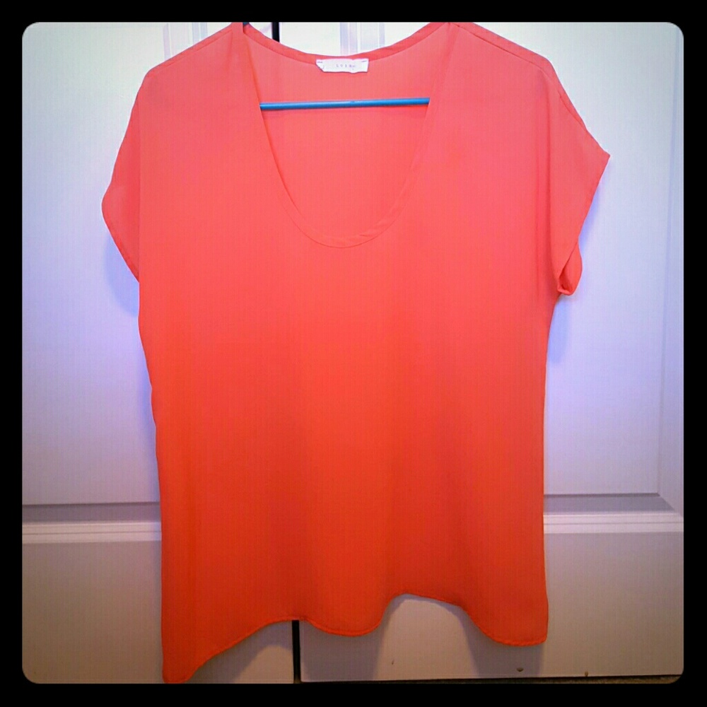 Bright pink blouse