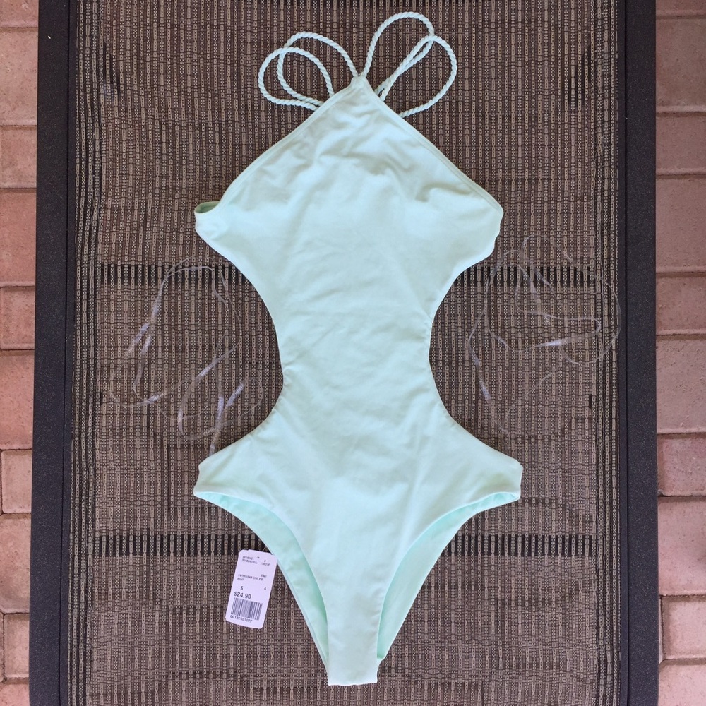 Forever 21 Crisscross Back Mint Monokini