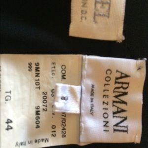 Armani Black Pencil Skirt