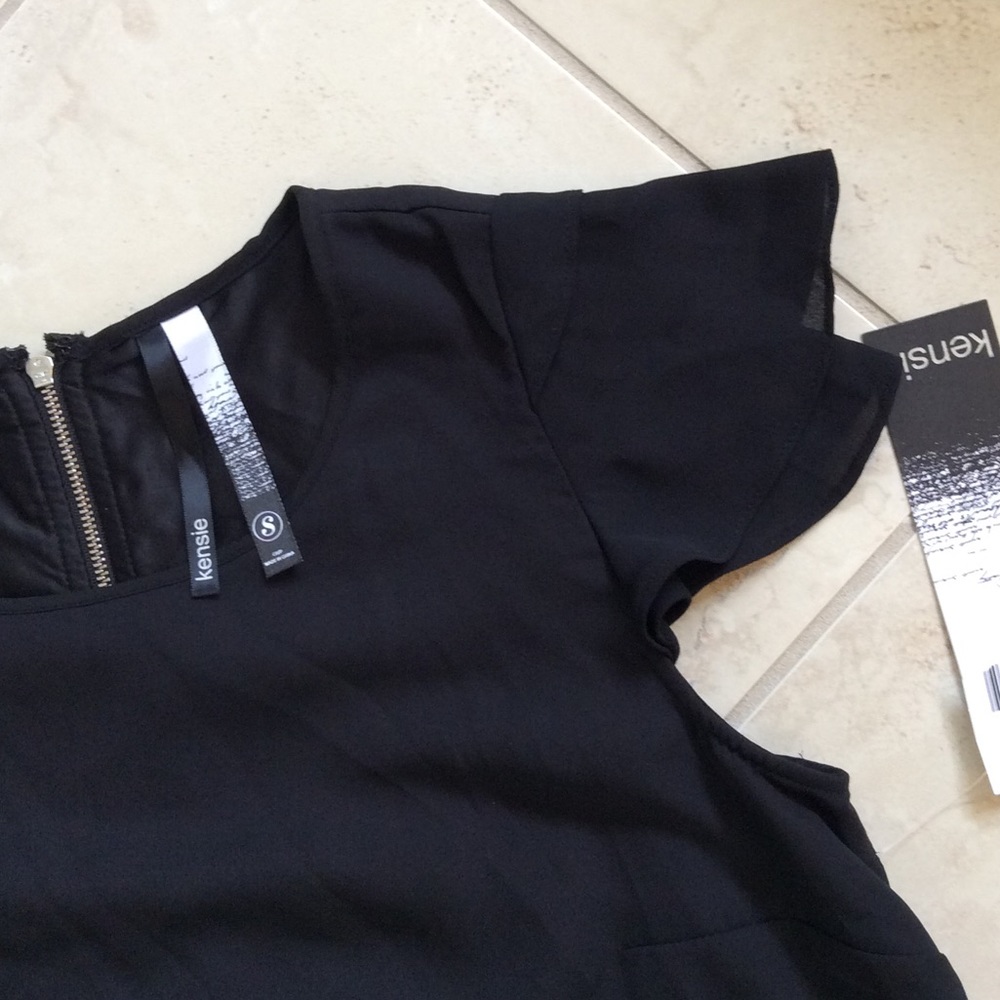 KENSIE SIZE S BLACK COMBO DRESS - Picture 6 of 8