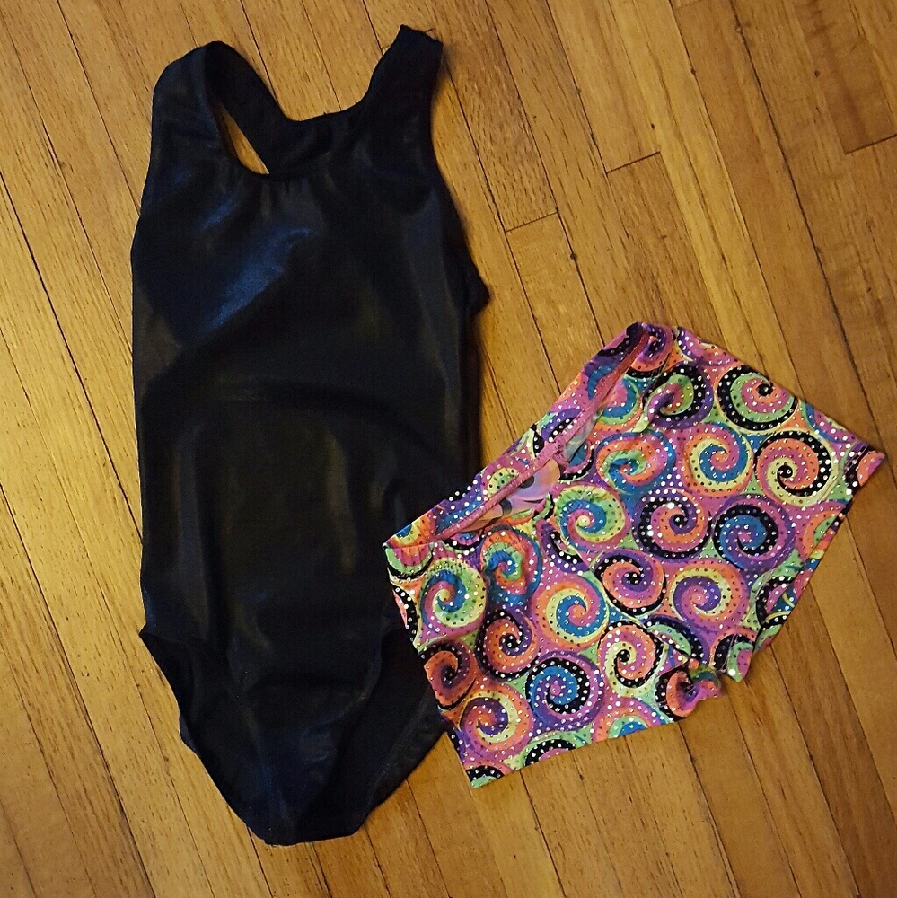 2 pc leotard set, Balera Dancewear.  Youth med