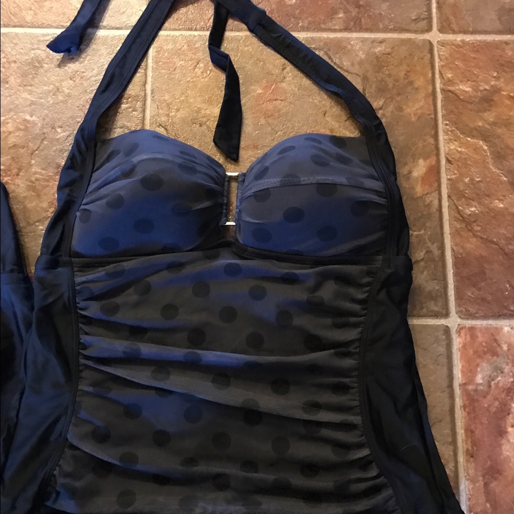 2 Halter style swim tops