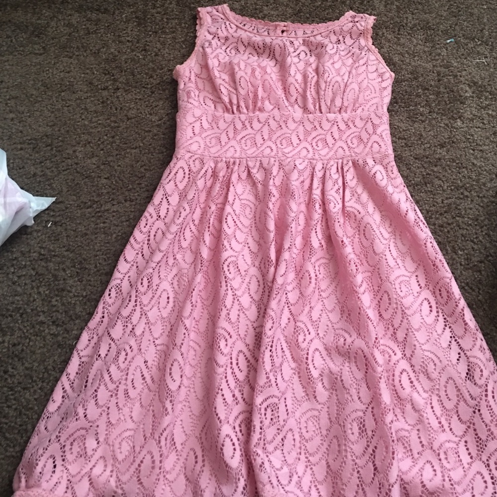 Pink fit and flare dress!