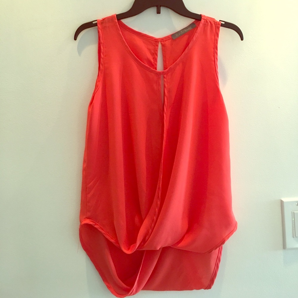 Faux wrap high low top