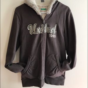 Double sided zipped jacket