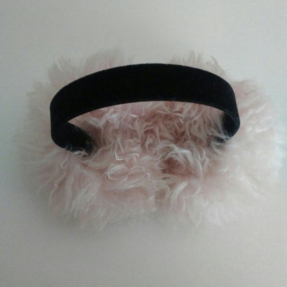 Genuine Real Sheepskin Shearling Lamb Fur Earmuffs - Picture 1 of 7
