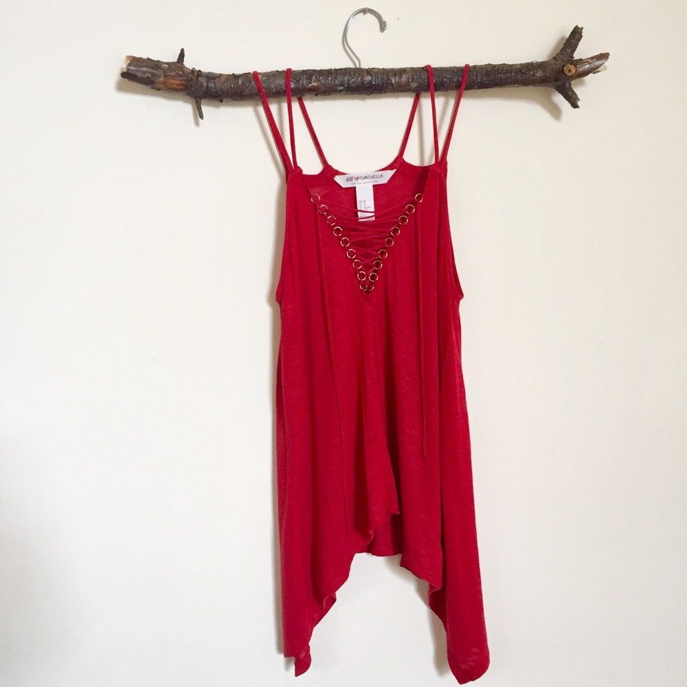 Coachella Lace Up Top