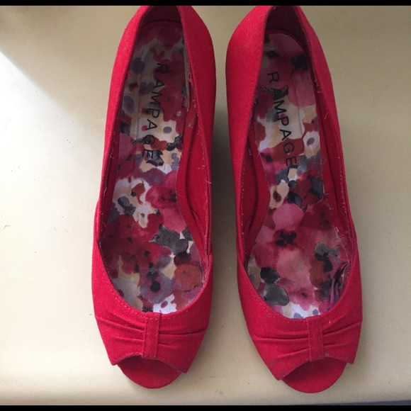 Rampage peep toe wedges - Picture 3 of 4