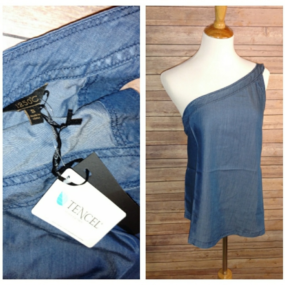 🎉HP🎉 One Shoulder Tie Top - Picture 5 of 7