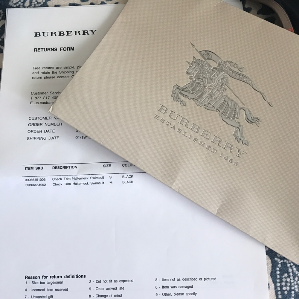 Burberry one piece bathing suit - Picture 3 of 5