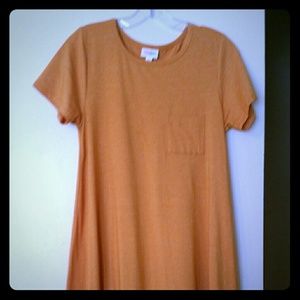 Lularoe Carly Dress unicorn Mustard