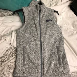 Grey Patagonia zip-up Vest