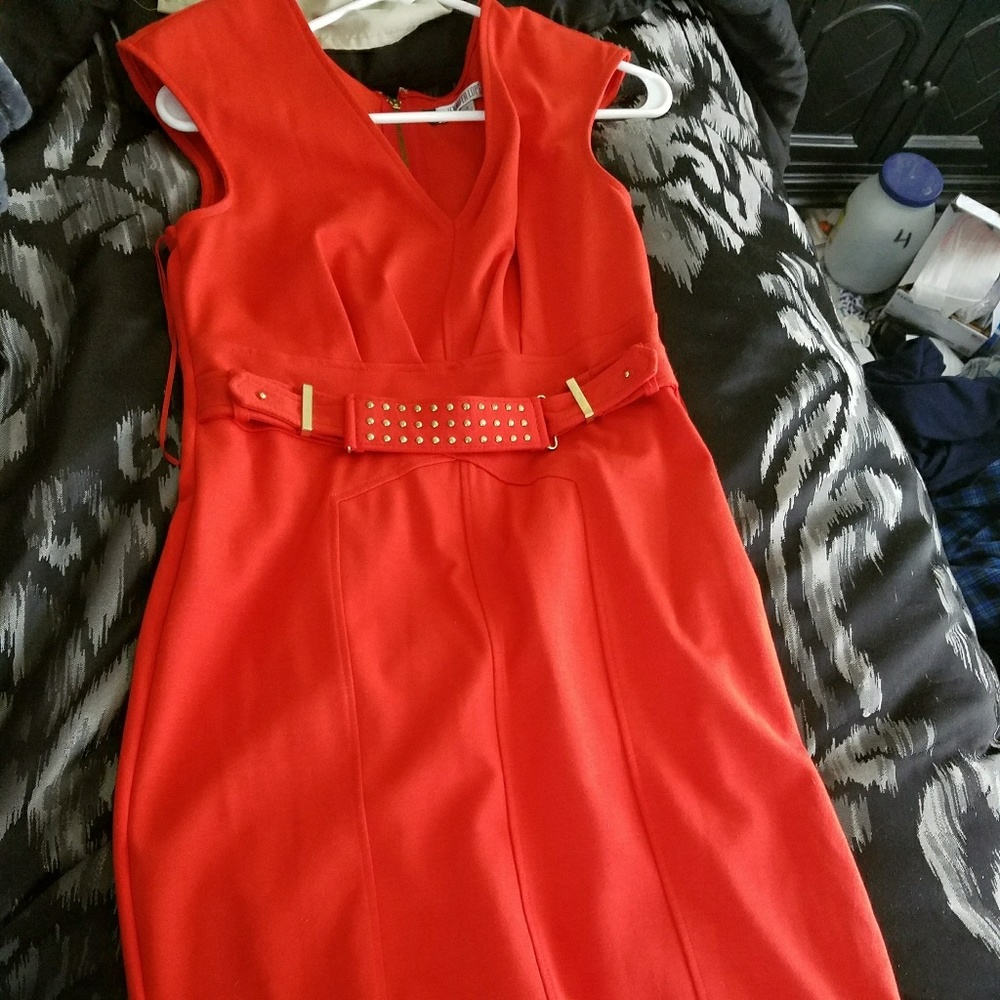 Knee length business dress