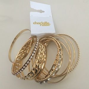 Cute Gold NEW bracelets from Charlotte Ruse !