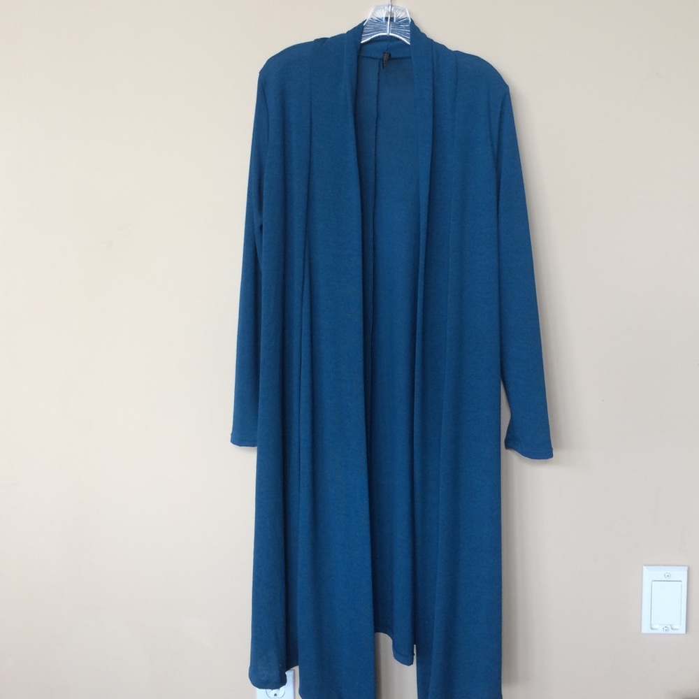 Long Blue Cardigan