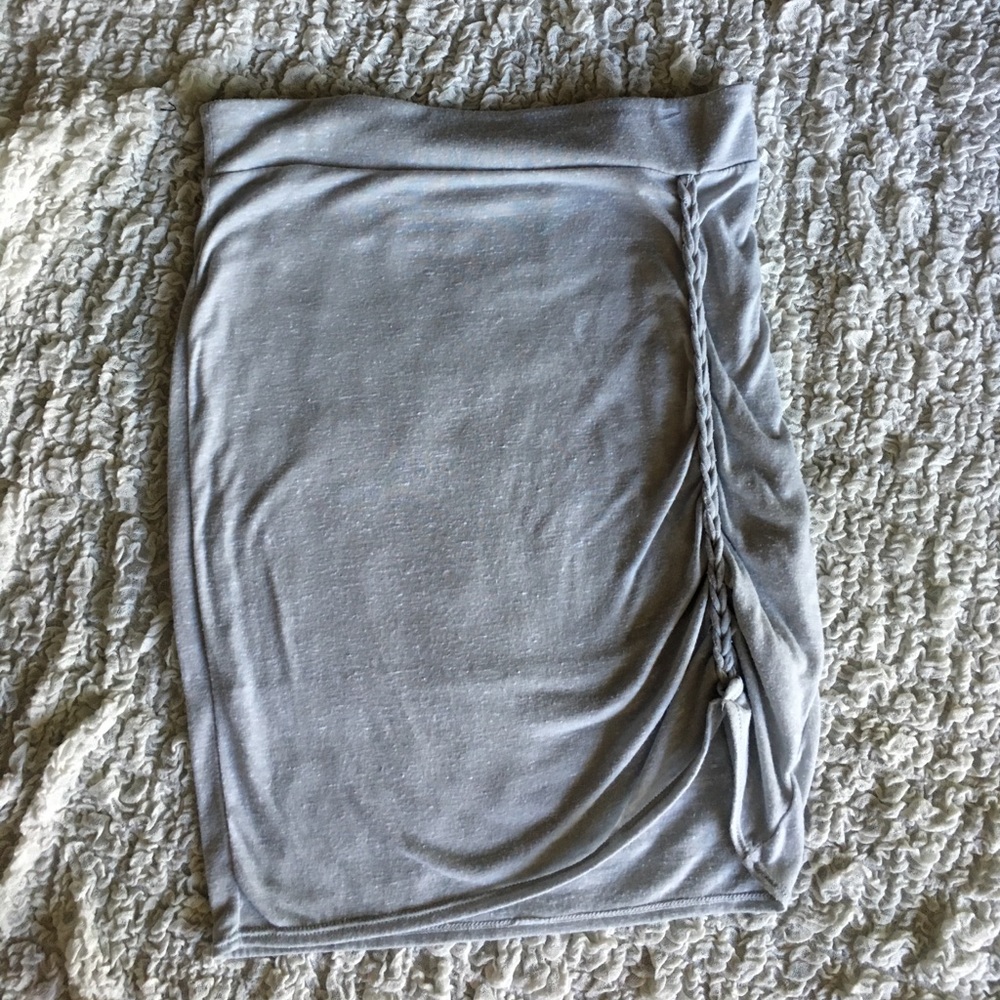 Light gray cotton skirt