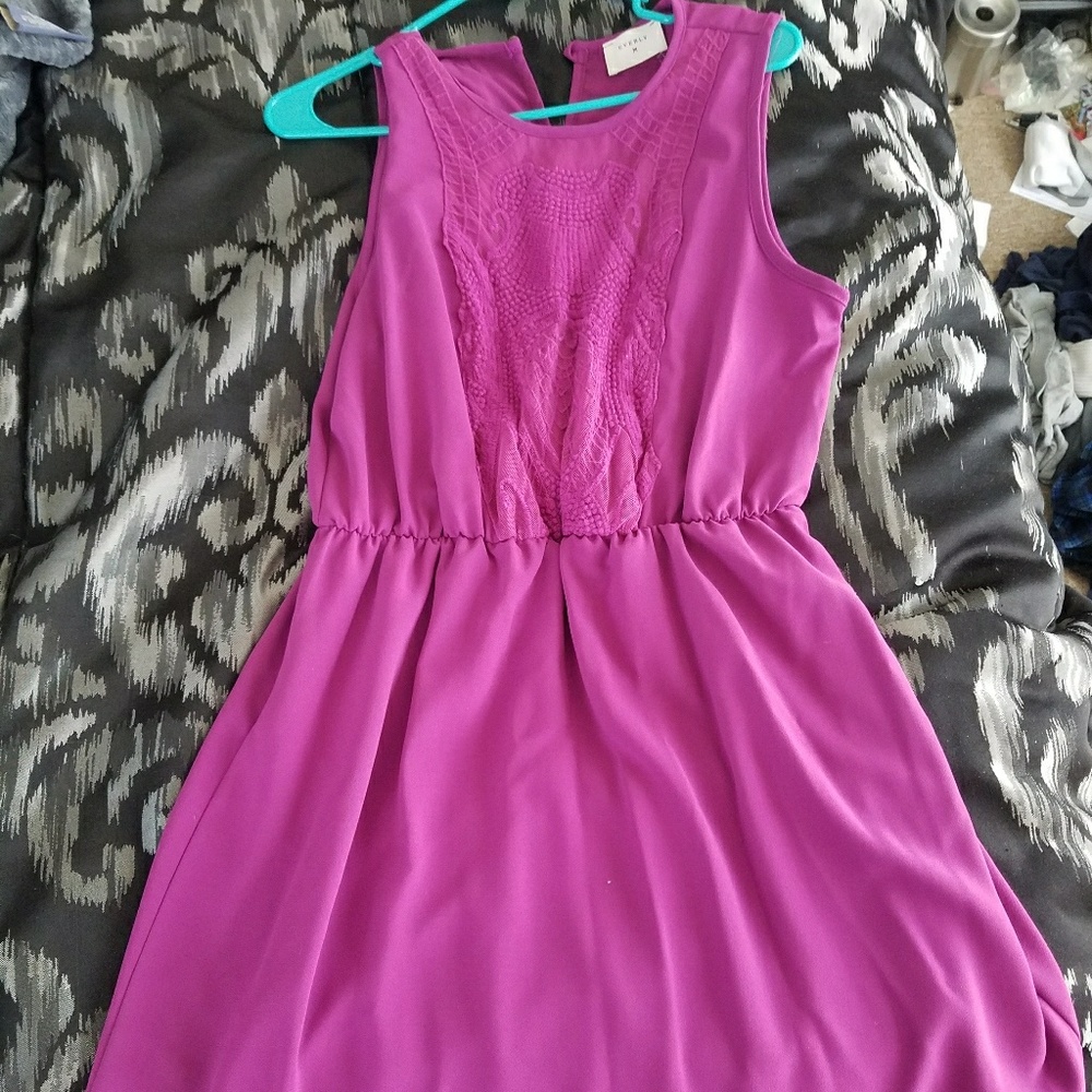 Purple spring dress