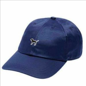 🆕VS Pink Navy Satin Baseball Cap