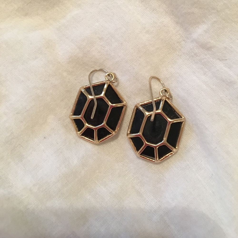 Kendra Scott Black Drop Earrings