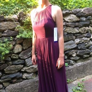Full length Plum prom/bridesmaids dress
