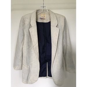 Cream Speckled Blazer