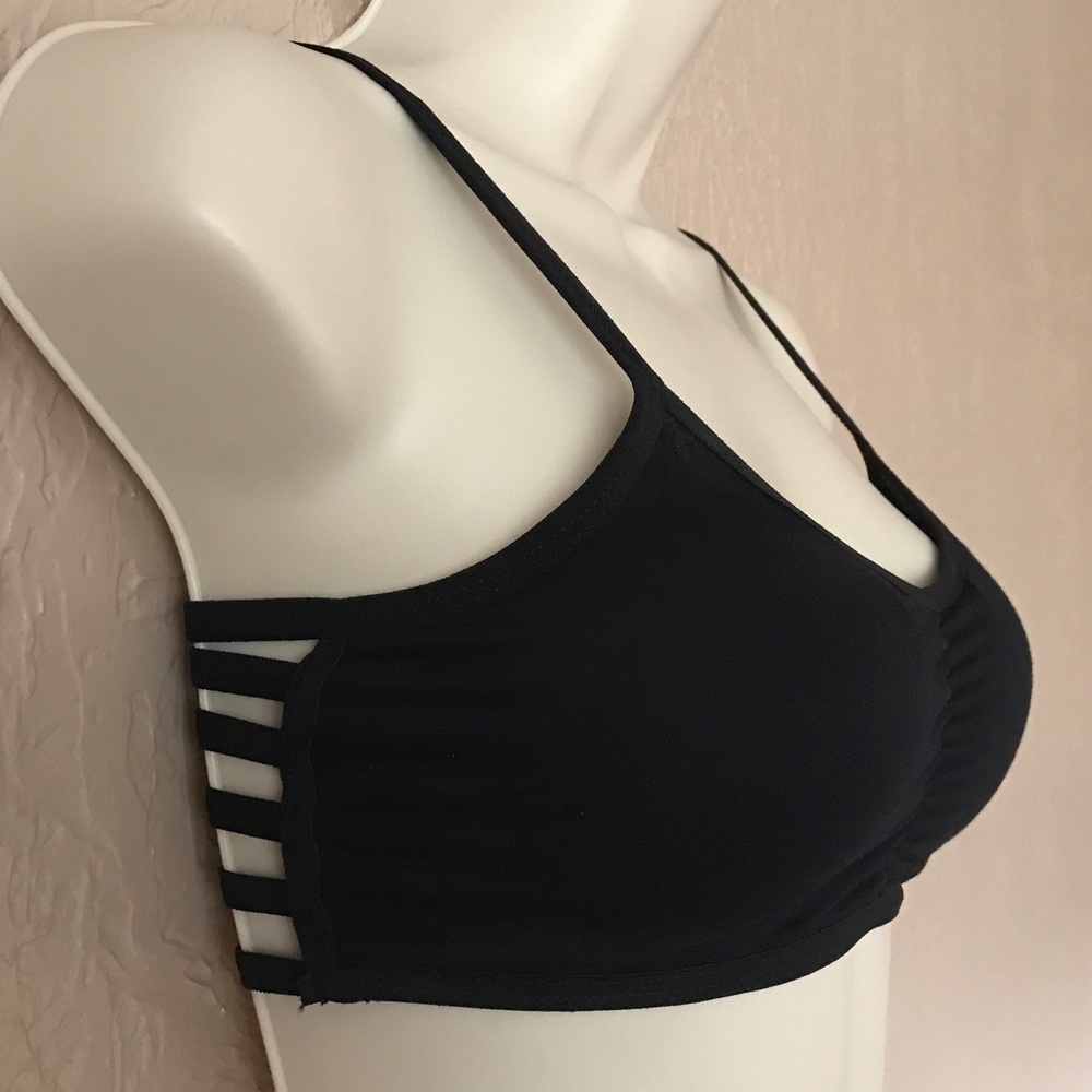 NEW Black Strappy Bralette - Picture 4 of 5